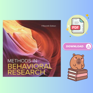 Methods in Behavioral Research 15th Edition