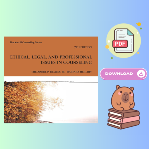 Ethical Legal and Professional Issues in Counseling 7th Edition